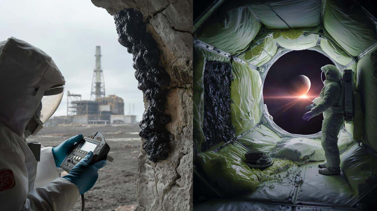 Analizan los hongos negros de Chernóbil y descubren que pueden resolver uno de los grandes problemas de la NASA